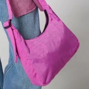 NWT Baggu mini nylon shoulder bag Extra Pink Rose